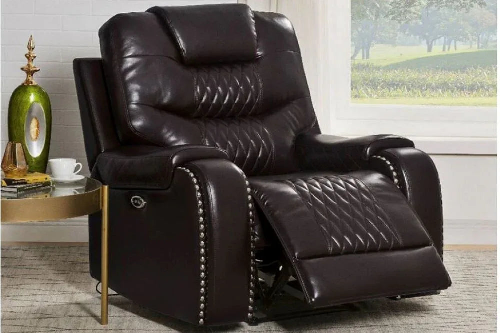 Mikkel Manual Leatherette Recliner - Torque India